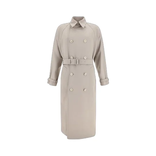Prada Belted Button-Up Coat