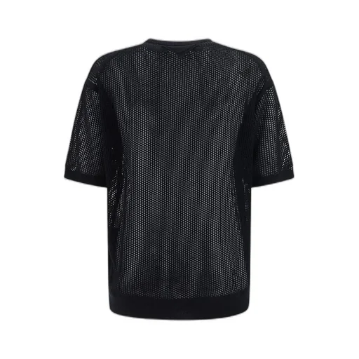 Prada Short-Sleeved Open-Knitted Top
