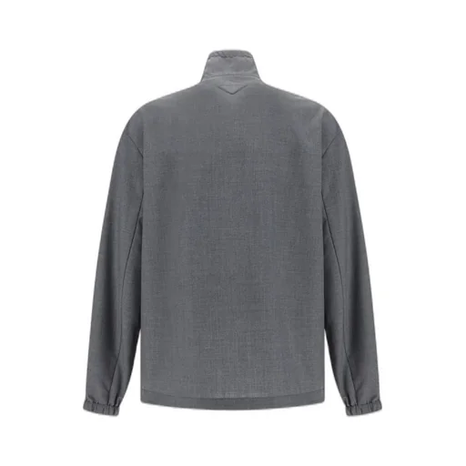 Prada High-Neck Zip-Up Bomber Jacket