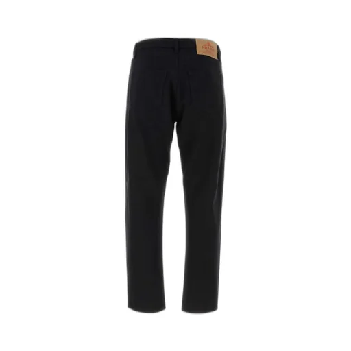 Prada Logo Patch Straight Leg Jeans