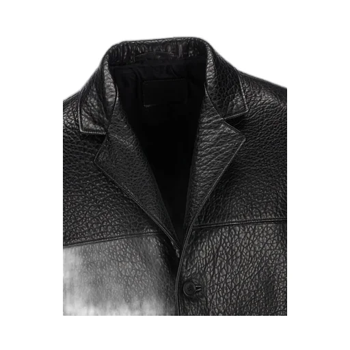 Prada Single-Breasted Long-Sleeved Leather Jacket