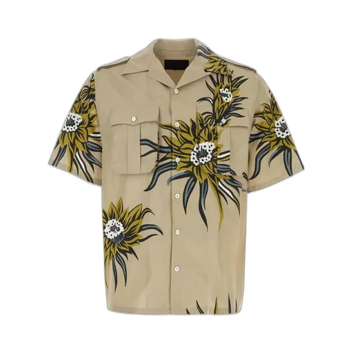 Prada Pattern-Printed Short-Sleeved Shirt