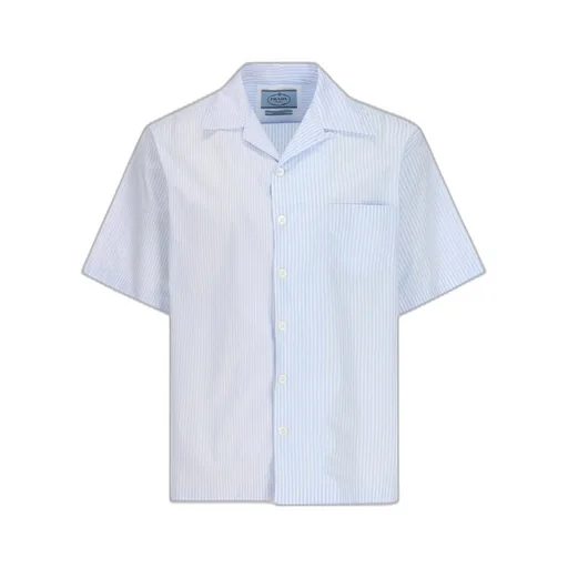 Prada Striped Short-Sleeved Button-Up Shirt