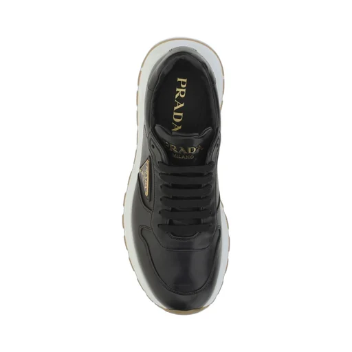 Prada Triangle-Logo Lace-Up Sneakers