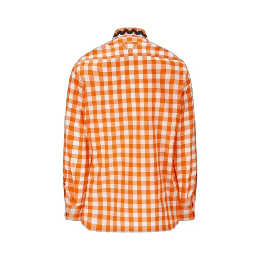 Prada Check-Printed Buttoned Shirt