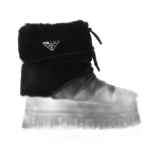 Prada Logo Plaque Ankle Boots