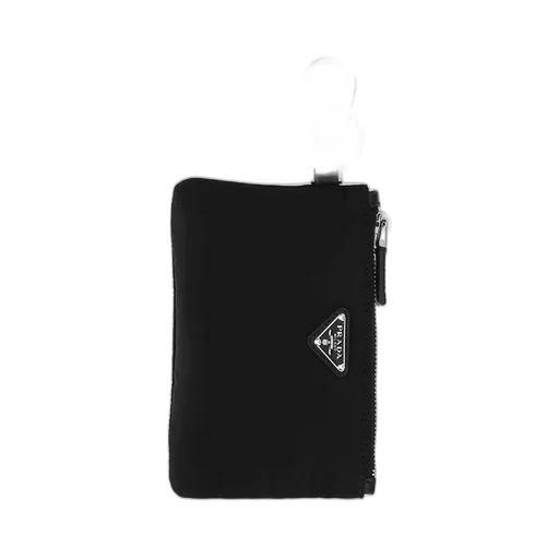 Prada Logo Plaque Pouch Keyring