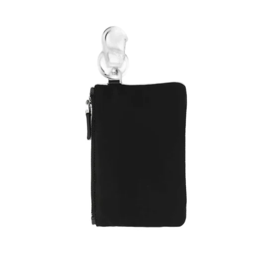 Prada Logo Plaque Pouch Keyring