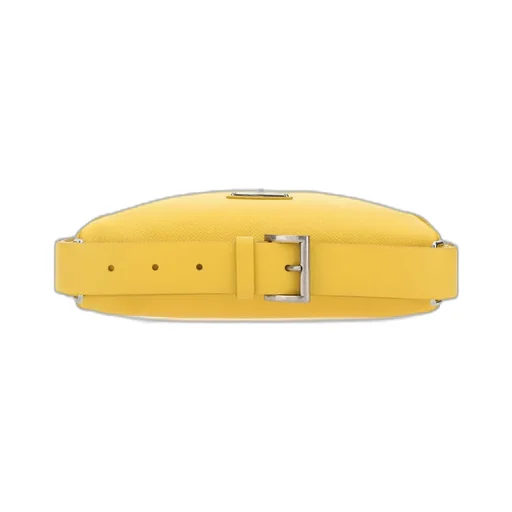 Prada Triangle Logo Plaque Belt Bag