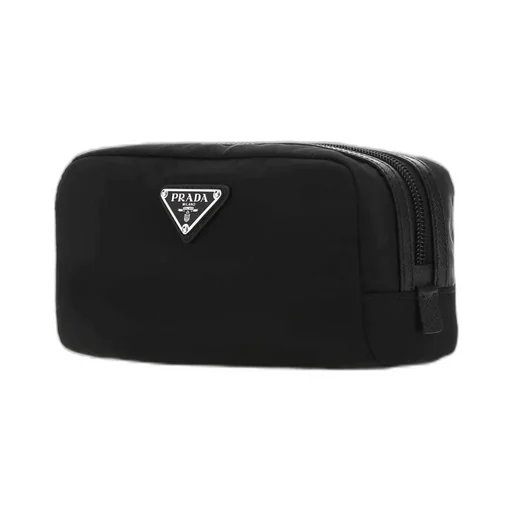 Prada Logo Plaque Toiletry Bag