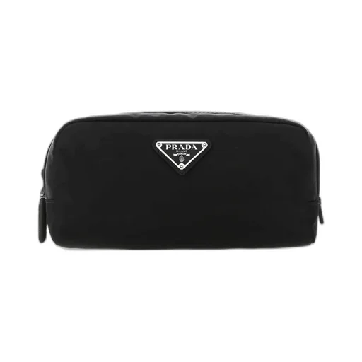 Prada Logo Plaque Toiletry Bag