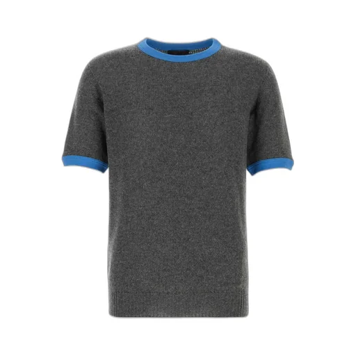 Prada Short-Sleeved Crewneck Jumper