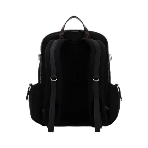 Prada Triangle-Logo Zipped Backpack