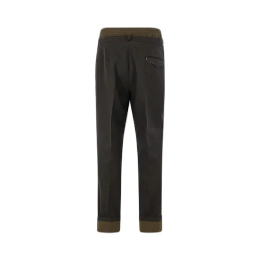 Prada Layered Pleated Trousers