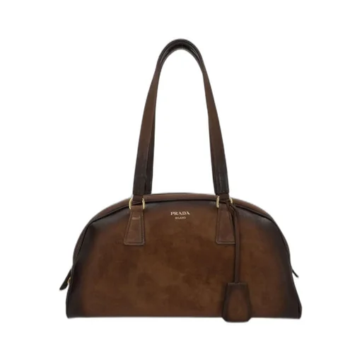 Prada Bowling Zipped Tote Bag