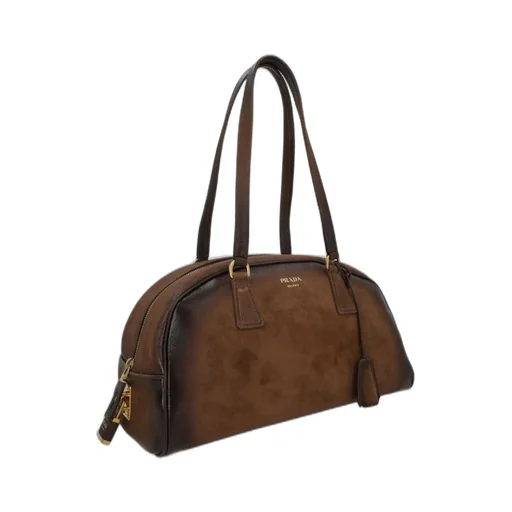 Prada Bowling Zipped Tote Bag