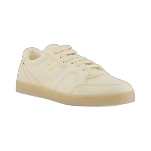 Prada Round-Toe Lace-Up Sneakers