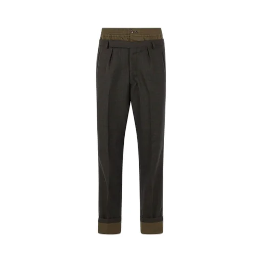 Prada Layered Pleated Trousers