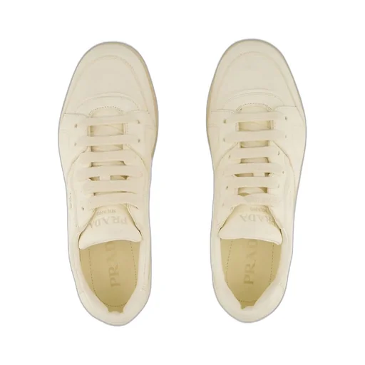 Prada Round-Toe Lace-Up Sneakers