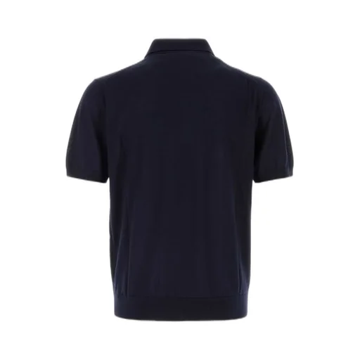 Prada Short-Sleeved Knitted Polo Shirt