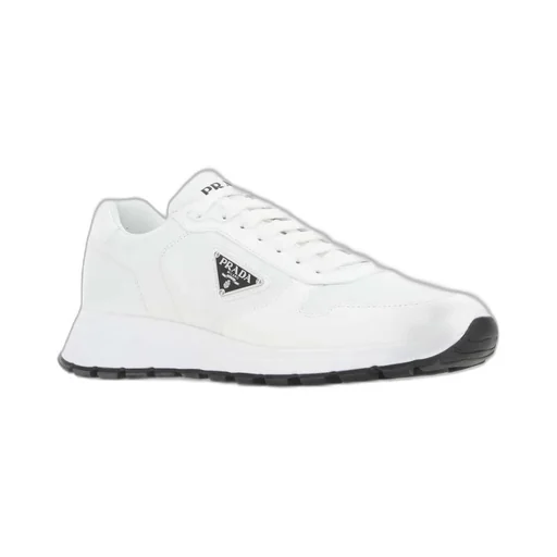 Prada Logo Plaque Low-Top Sneakers