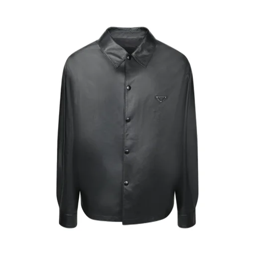 Prada Triangle-Logo Button-Up Shirt