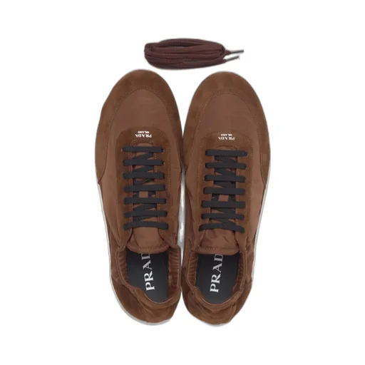 Prada Collapse Re-Nylon Lace-Up Sneakers