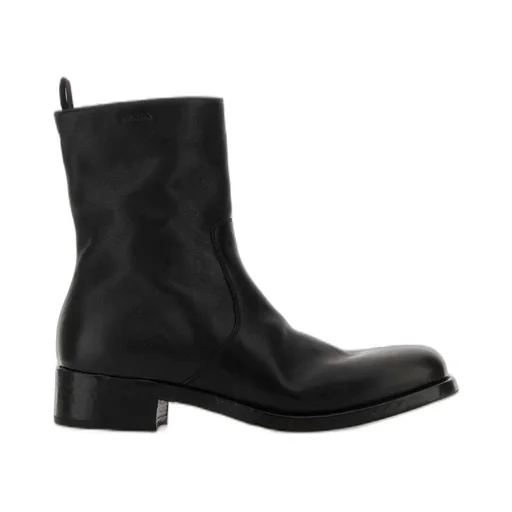 Prada Logo-Detailed Zipper Boots