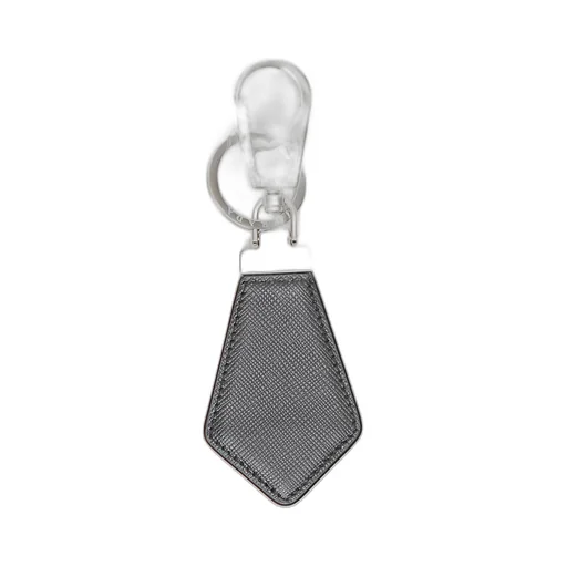 Prada Logo Plaque Keychain