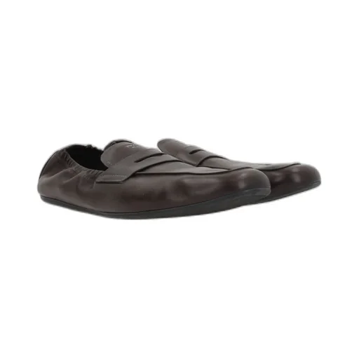 Prada Ruched Slip-On Loafers