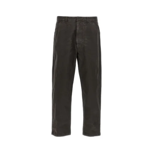 Prada Logo Detailed Wide-Leg Jeans