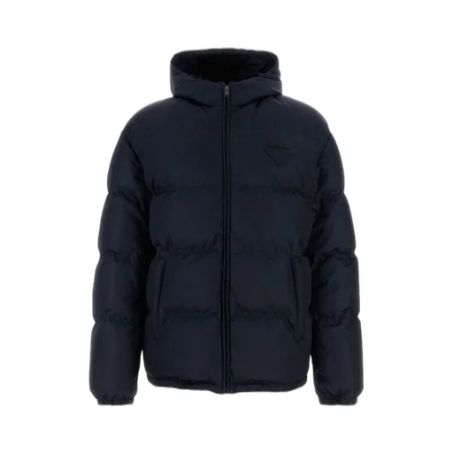 Prada Zip-Up Hooded Padded Jacket