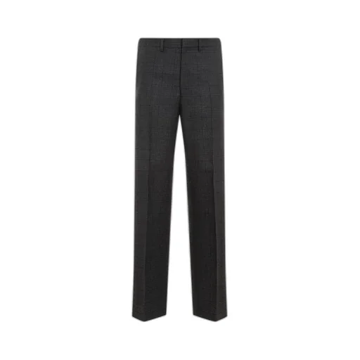 Prada Prince Of Wales Mid-Rise Checked Trousers
