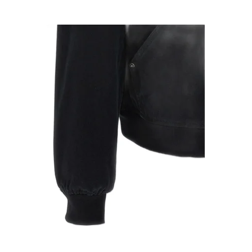 Prada Logo Plaque Zipped Hooded Jacket