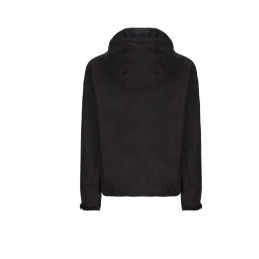 Prada Logo Plaque Zip-Up Hooded Jacket