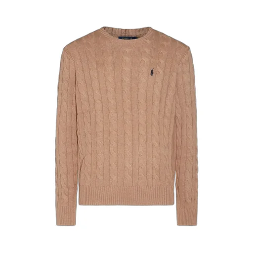Polo Ralph Lauren Logo Embroidered Cable-Knit Jumper