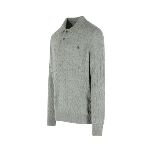 Polo Ralph Lauren Long-Sleeved Knitted Polo Shirt