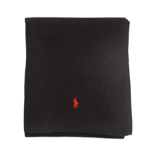 Polo Ralph Lauren Pony Embroidered Ribbed-Knit Scarf