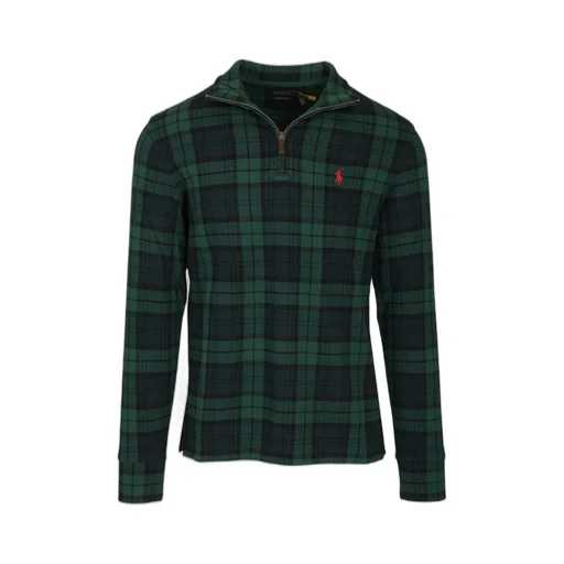 Polo Ralph Lauren Checked Half-Zip Sweater