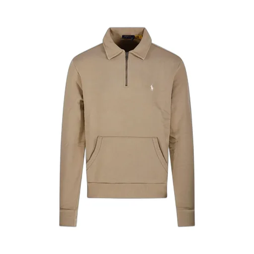 Polo Ralph Lauren Logo Embroidered Half Zip Sweatshirt