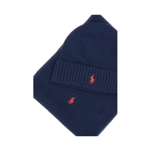 Polo Ralph Lauren Pony-Motif Scarf And Beanie Set