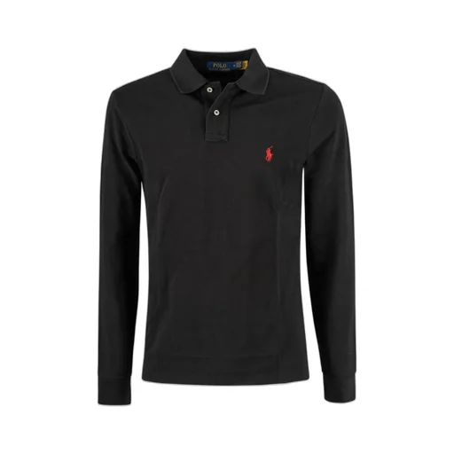 Polo Ralph Lauren Pony Embroidered Long-Sleeved Polo Shirt