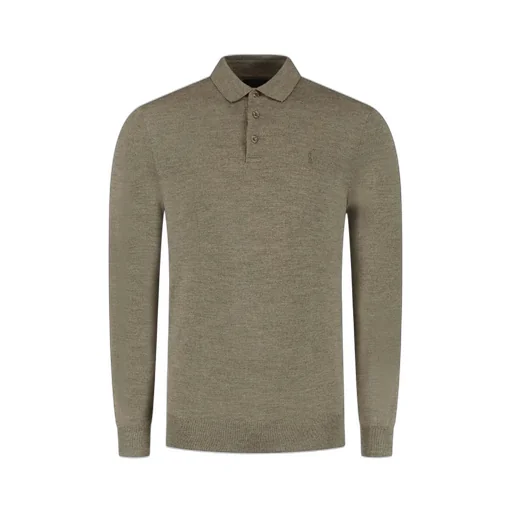 Polo Ralph Lauren Logo Embroidered Long-Sleeved Polo Shirt