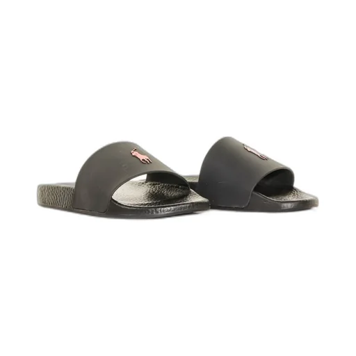 Polo Ralph Lauren Logo Detailed Open-Toe Slides