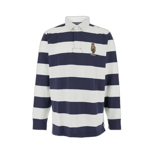 Polo Ralph Lauren Striped Logo Embroidered Polo Shirt