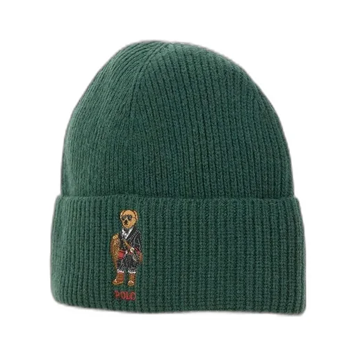 Polo Ralph Lauren Embroidered Teddy Bear Beanie Hat