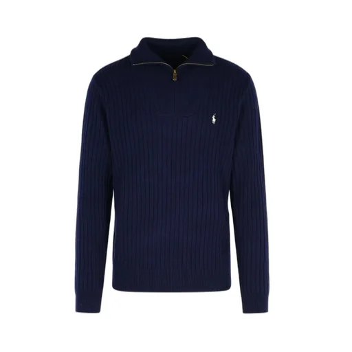 Polo Ralph Lauren Logo Embroidered Half Zip Jumper