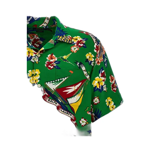 Polo Ralph Lauren Bear Surfer Printed Buttoned Shirt
