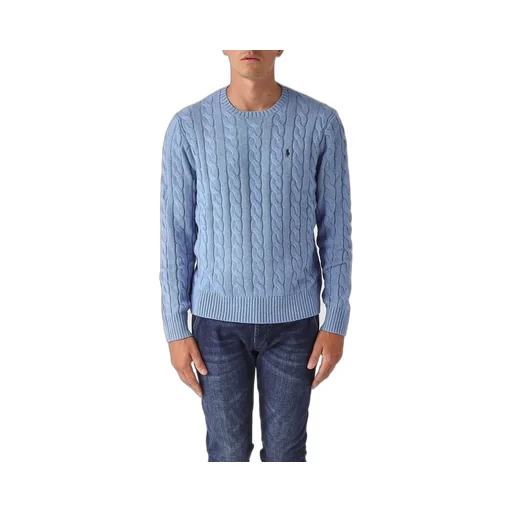 Polo Ralph Lauren Logo Embroidered Cable-Knit Jumper