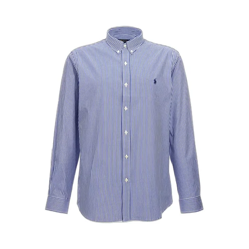 Polo Ralph Lauren Logo Embroidered Pinstriped Shirt
